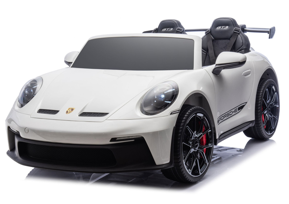 Vaikiškas elektromobilis Porsche GT3, baltas