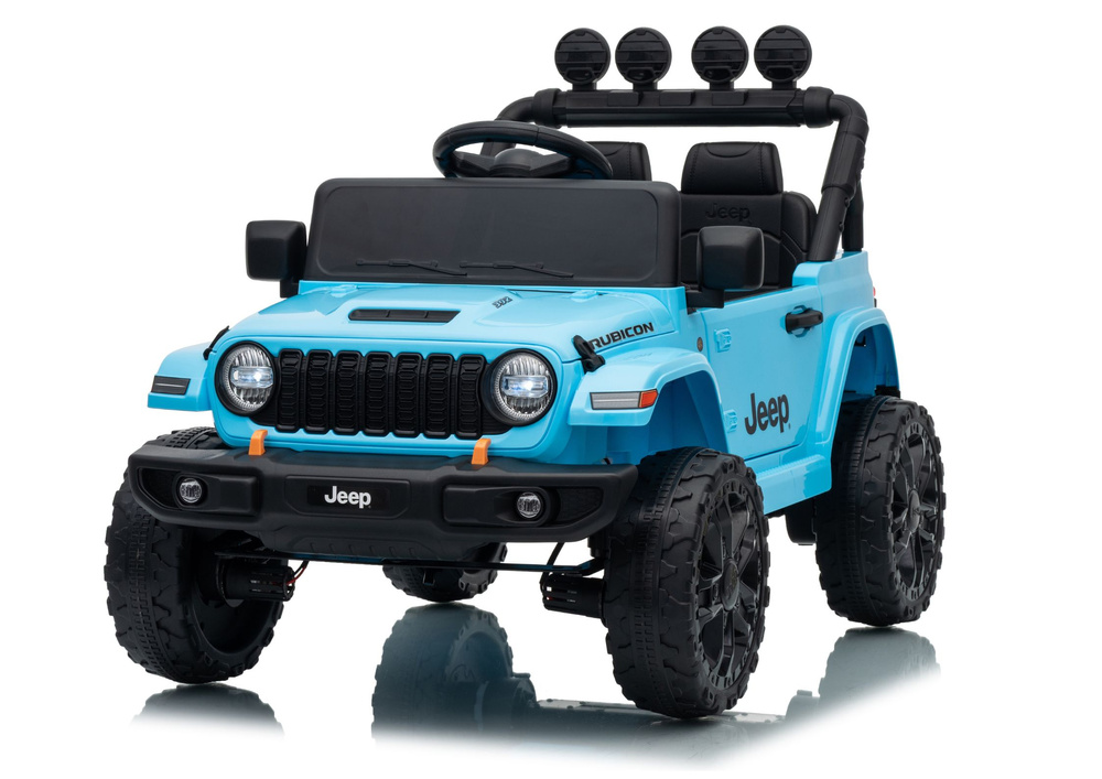 Akumuliatorinis automobilis Jeep Rubicon DK-JWR558 šviesiai mėlynas