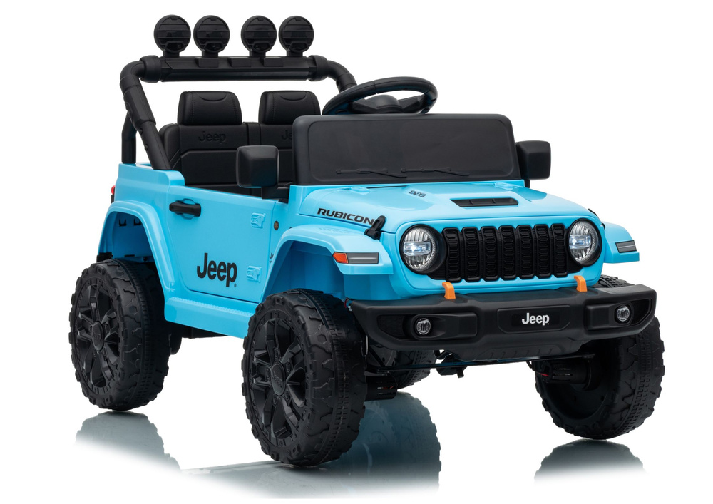 Akumuliatorinis automobilis Jeep Rubicon DK-JWR558 šviesiai mėlynas