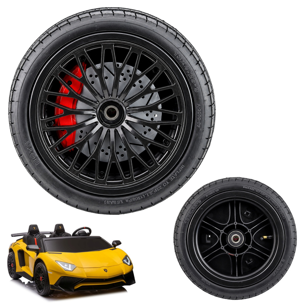 Pripučiama guminė rato padanga vaikiškam elektromobiliui A8803 Lamborghini XXL
