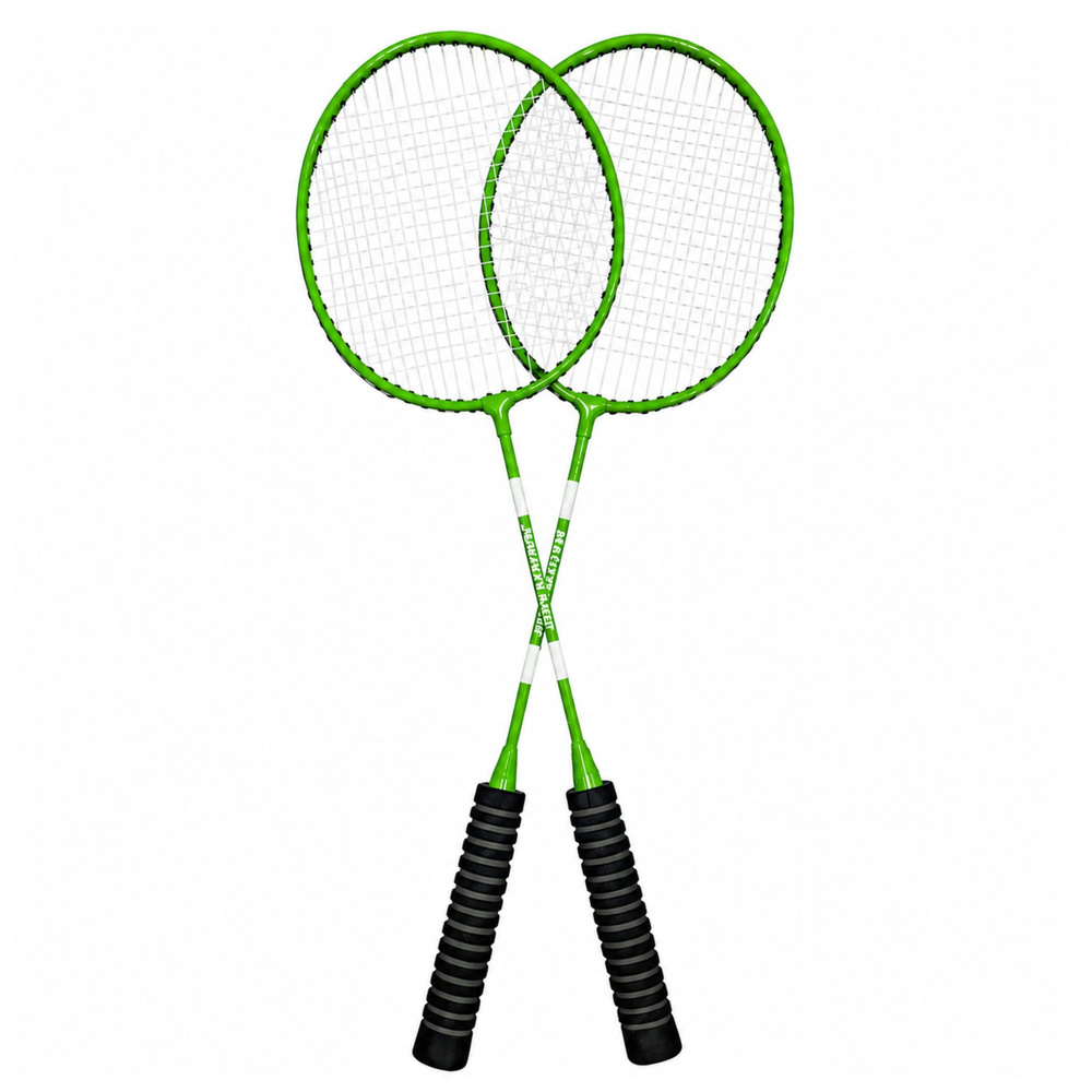 Badmintono rinkinys 2 raketės 3 plunksnelės 2