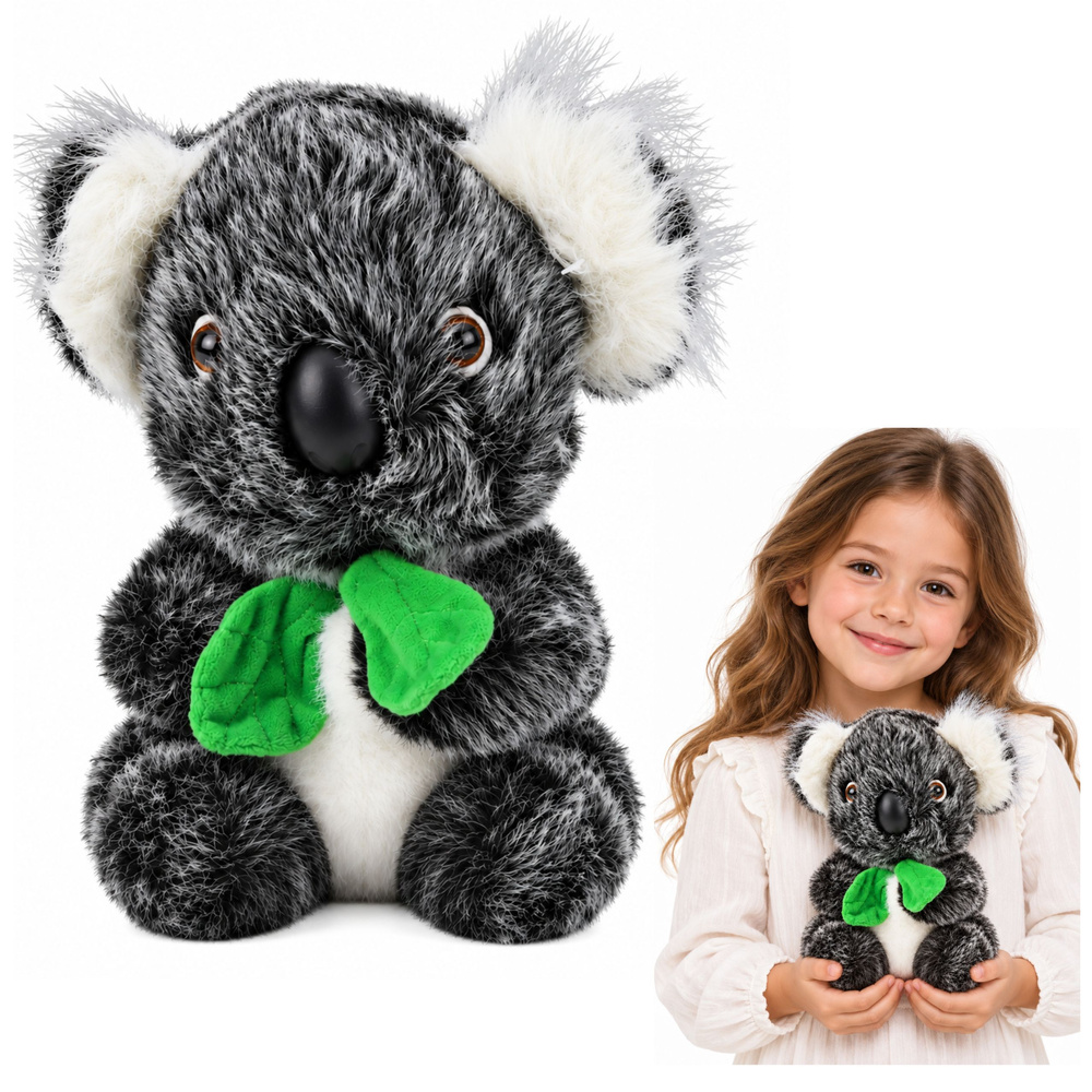 Plīša rotaļlieta koala ar zaļu šalli