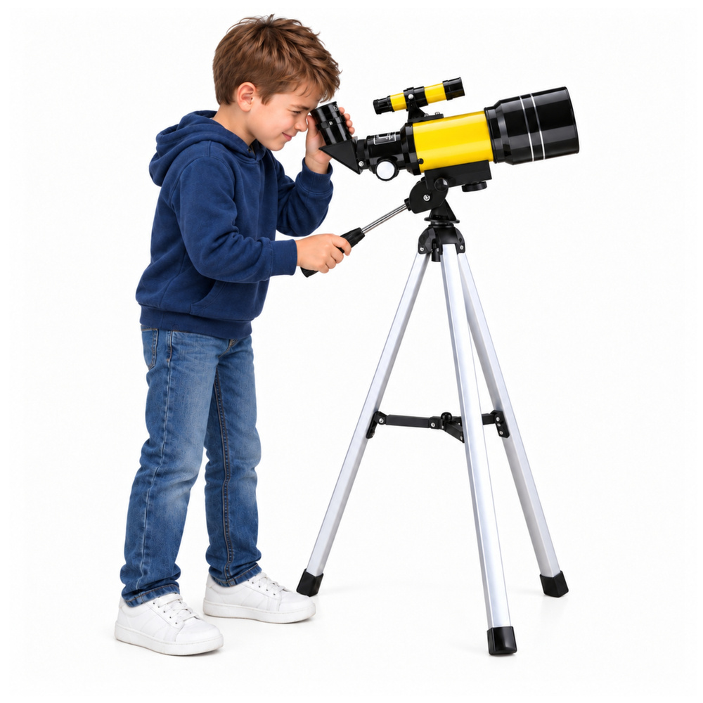 Astronominis teleskopas 70 mm, 150 k., geltonas 3