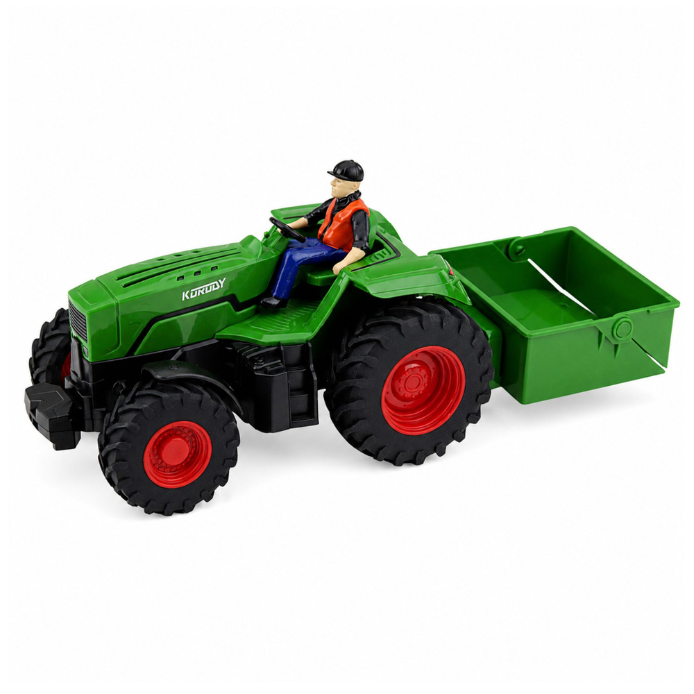 RC traktorius 1:24 su dėžine priekaba