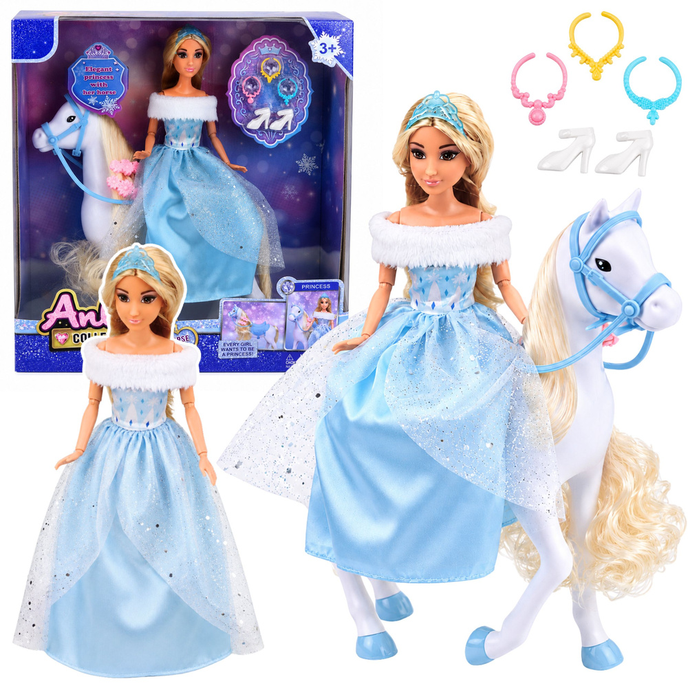Lėlė ir arklys 30 cm