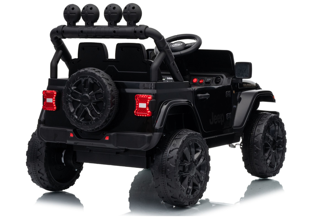 Elektromobilis Jeep Rubicon Juoda 3