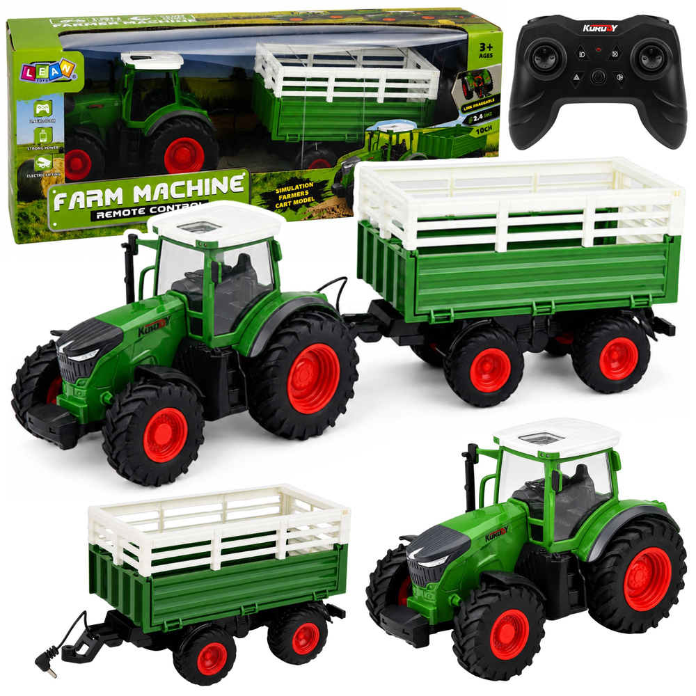RC traktorius su priekaba 1:24