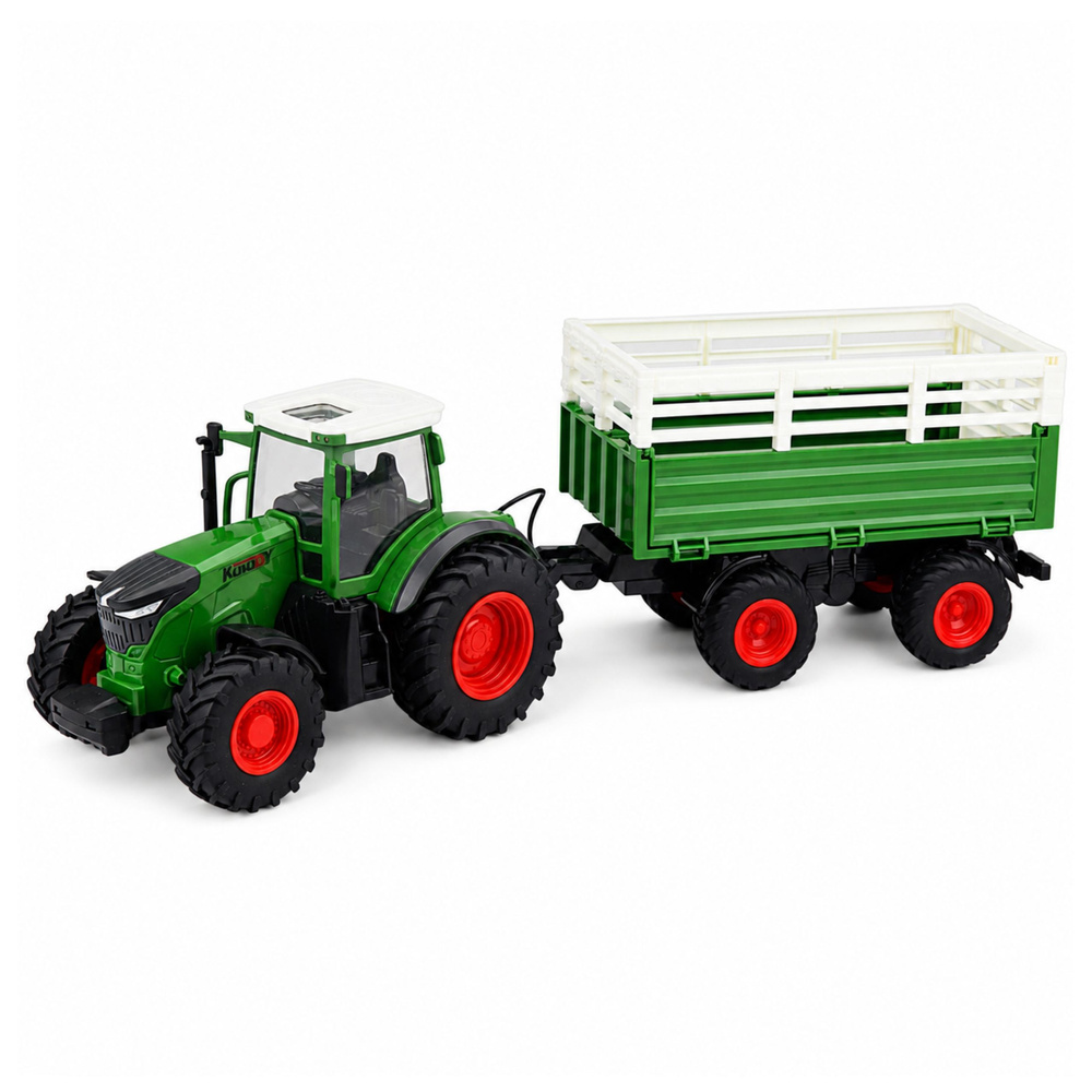 RC traktorius su priekaba 1:24