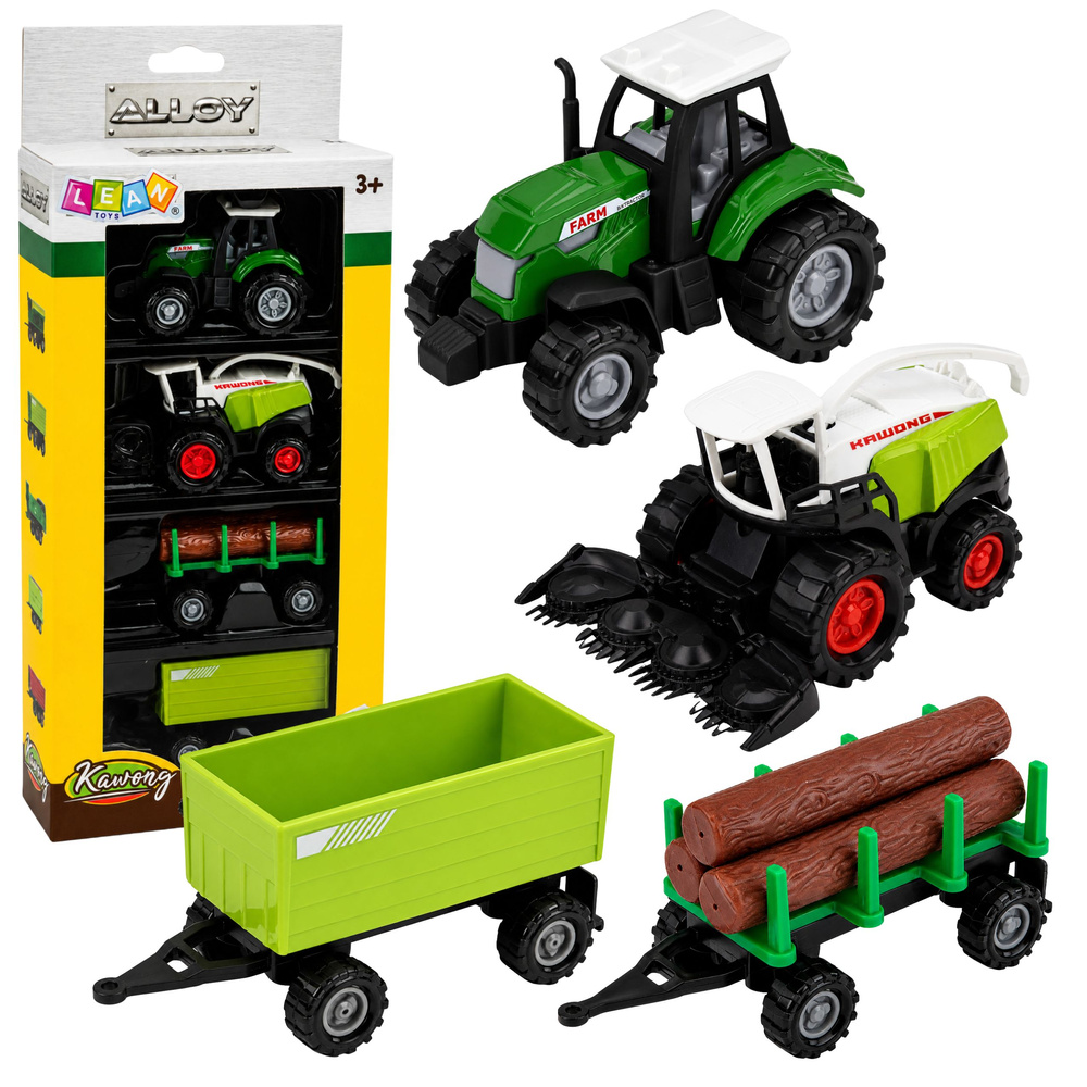 Žemės ūkio technikos rinkinys 1:68 4 vnt.