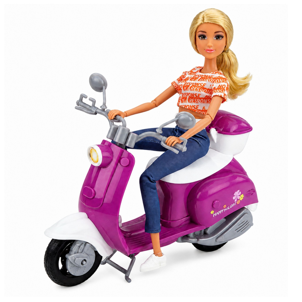 Lėlė Anlily su motoroleriu ir priedais, 30 cm