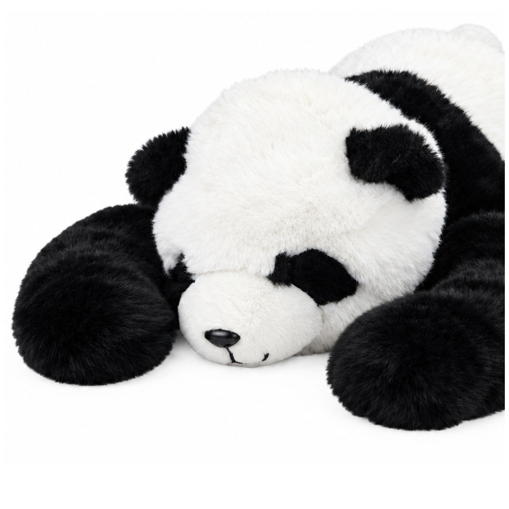 Pliušinis žaislas panda ilgomis rankomis, juodos ir baltos spalvos, 60 × 35 × 18 cm 3
