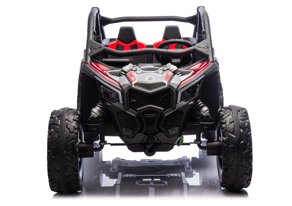 Akumuliatorinis automobilis raudonas 2