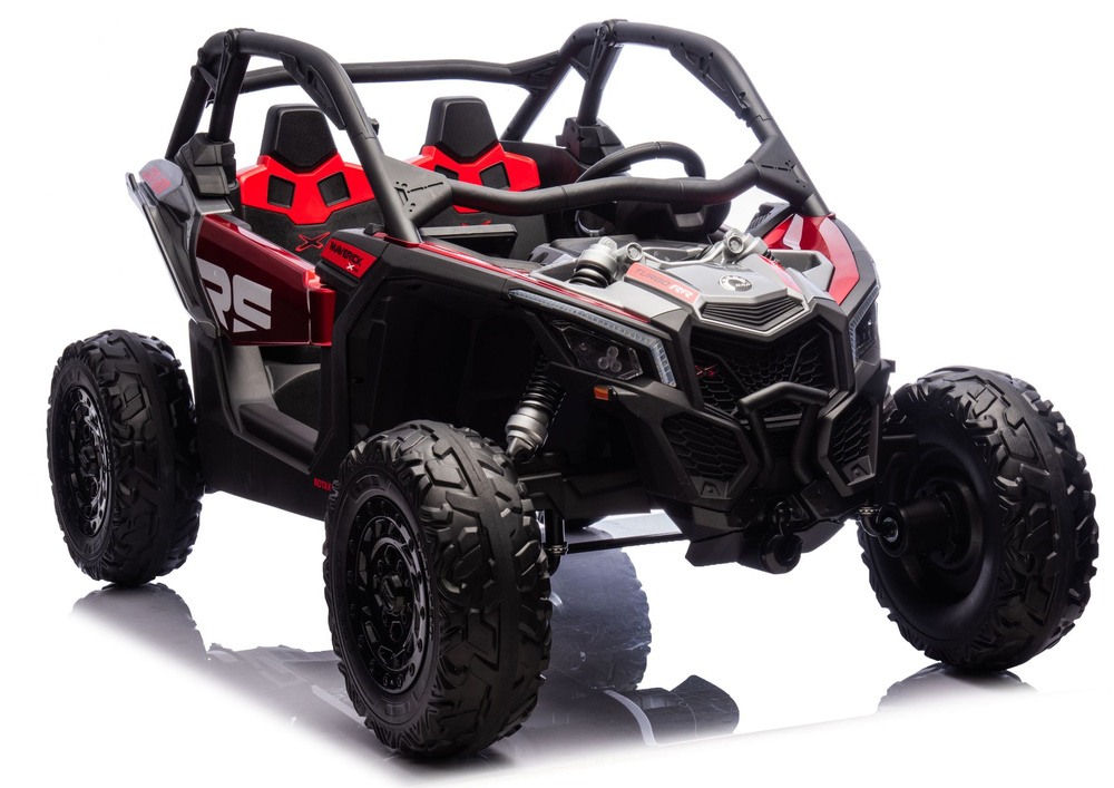 Akumuliatorinis automobilis raudonas