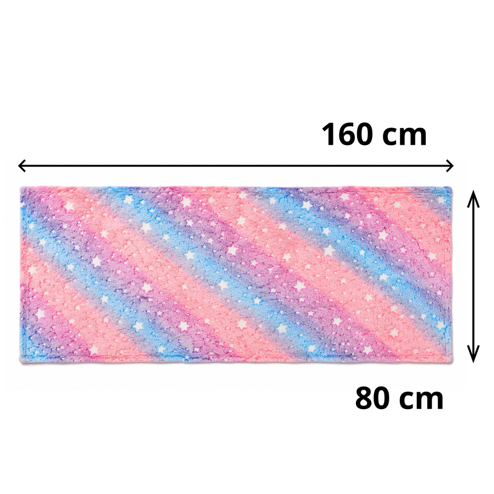 Kilimas su tamsoje šviečiančiomis žvaigždėmis, 160 × 80 cm 3