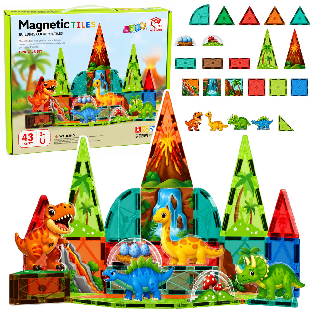 Magnetinės kaladėlės 43 vnt.