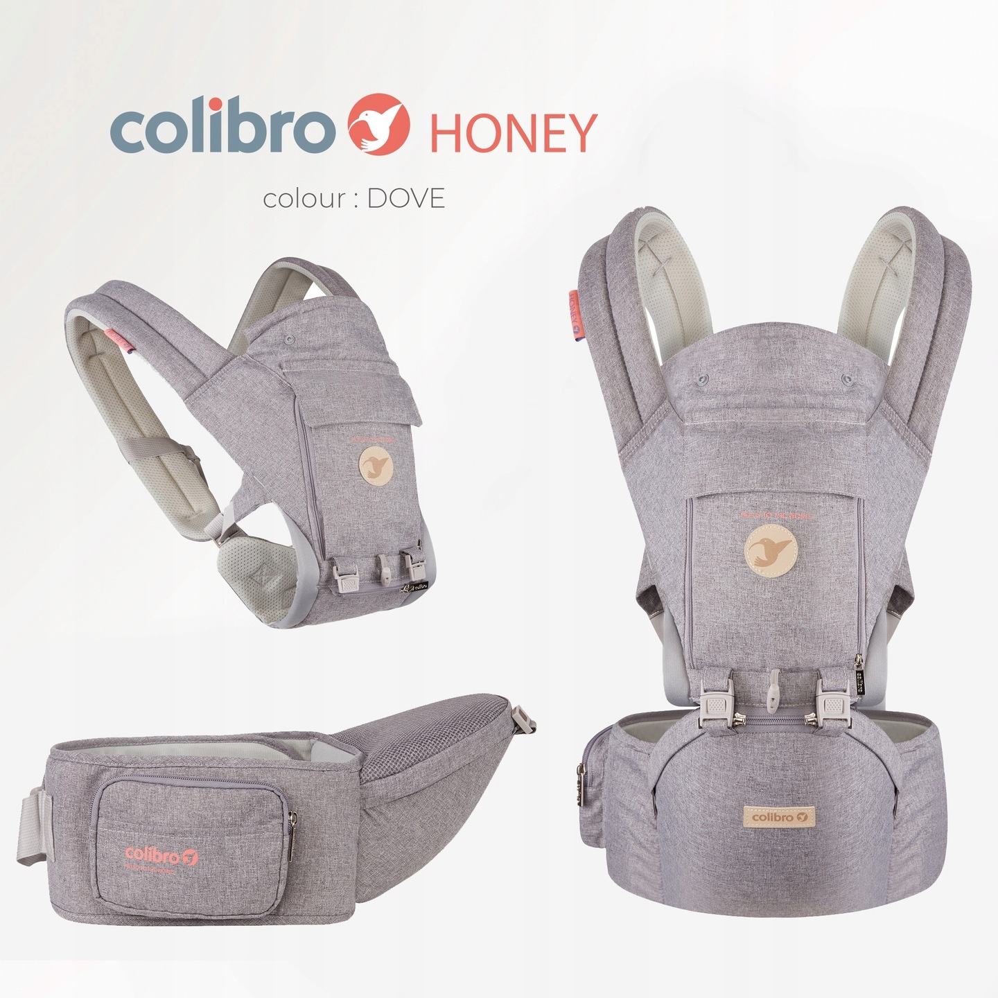 Nešioklė honey colibro, dove