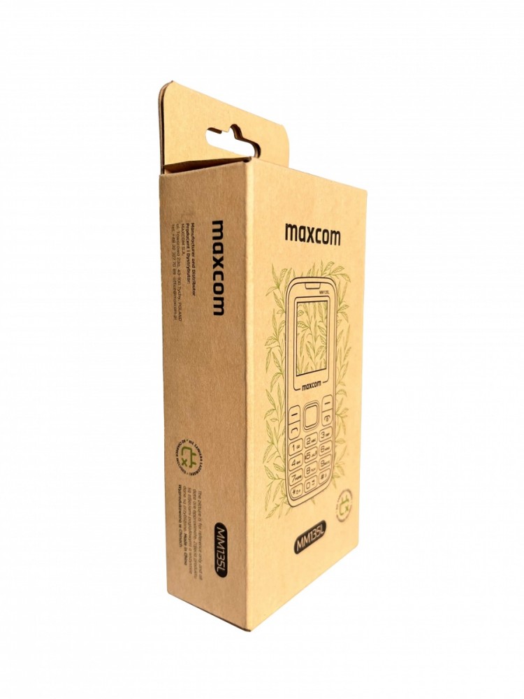 Telefonas maxcom mm135 black blue