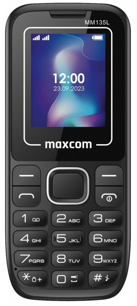Telefonas maxcom mm135 black blue