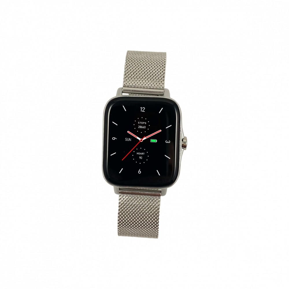 Išmanusis laikrodis maxcom smartwatch fit fw55 aurum pro sidabras – 5908235977126