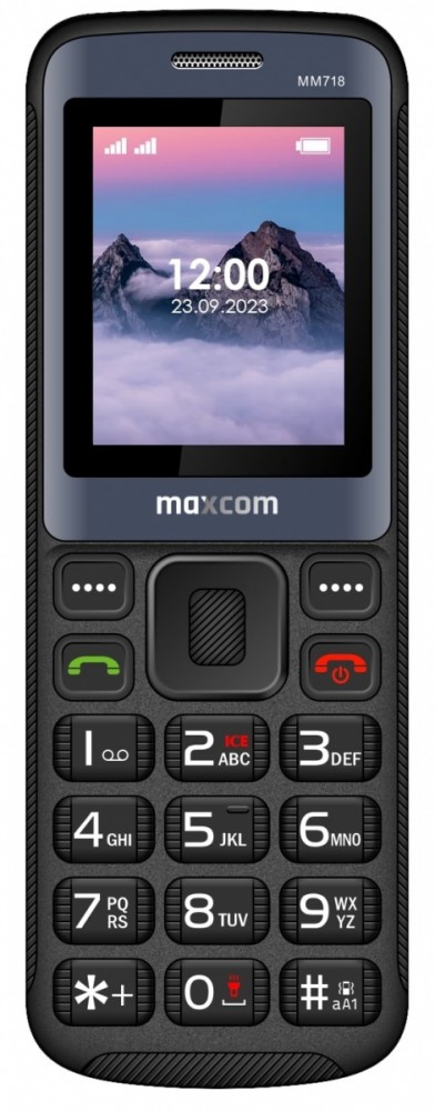 Telefonas maxcom mm718 black
