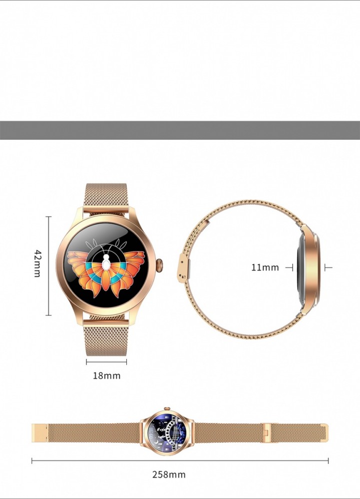 Išmanusis laikrodis maxcom fit fw42 gold
