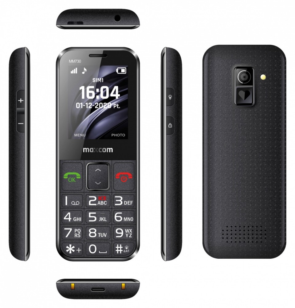 Telefonas maxcom comfort mm730 senior phone 2g black