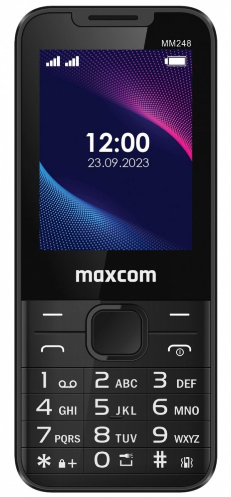 Telefonas maxcom mm248 black