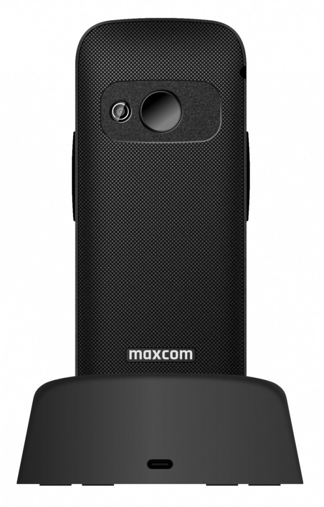 Telefonas MaxCom MM 724 Mobilusis Telefonas, 4GB, SOS Mygtukas, Dideli Klavišai, Juodas