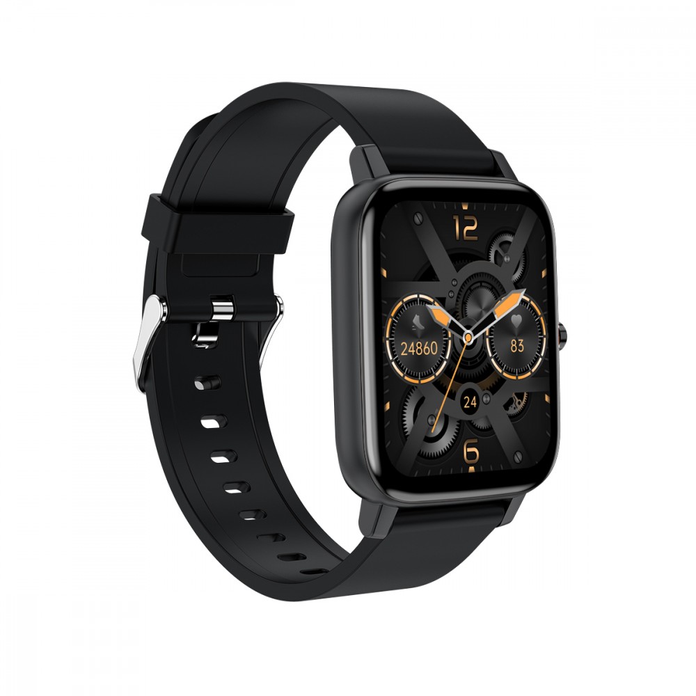 Išmanusis laikrodis maxcom smartwatch fit fw55 aurum pro black – 5908235977102