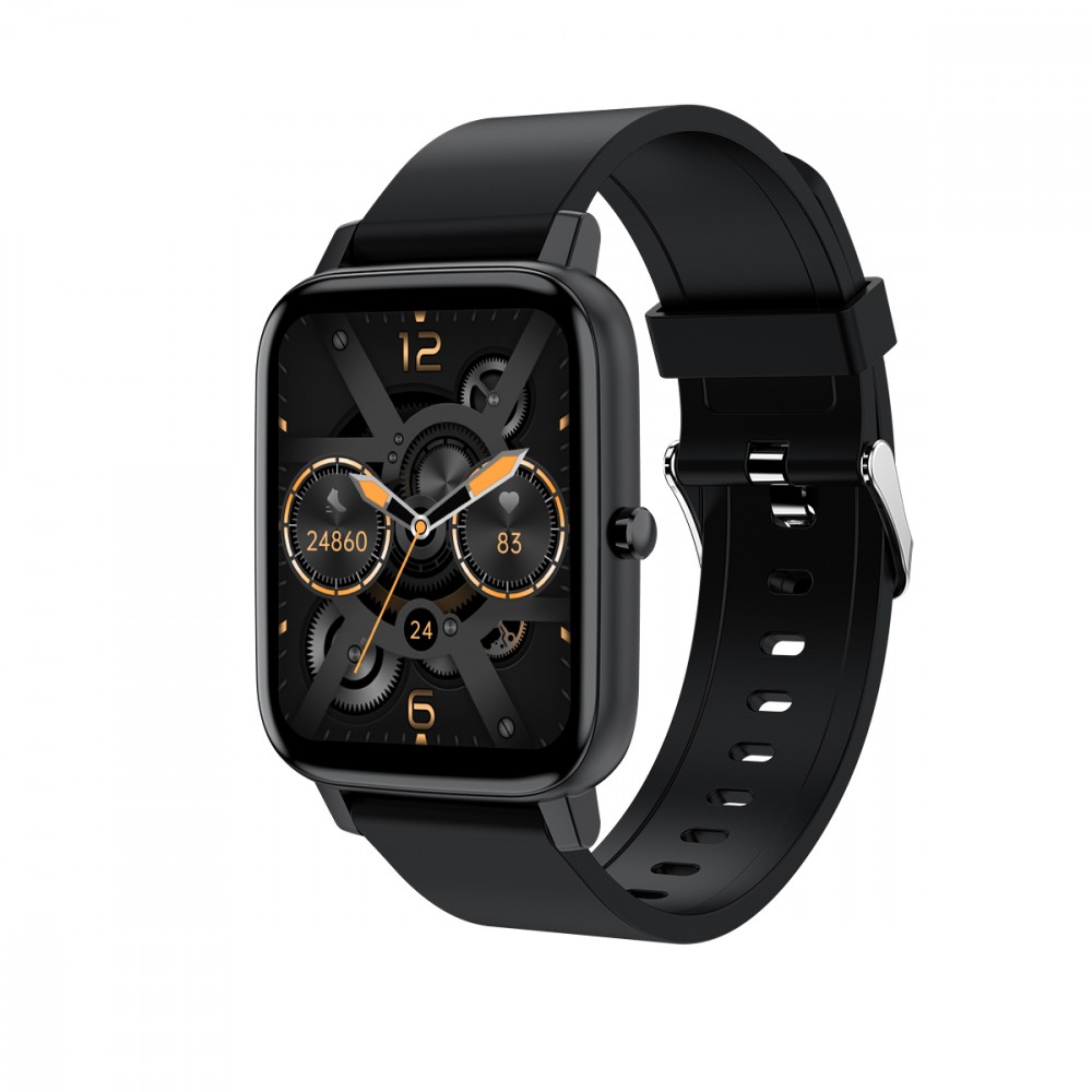 Išmanusis laikrodis maxcom smartwatch fit fw55 aurum pro black – 5908235977102