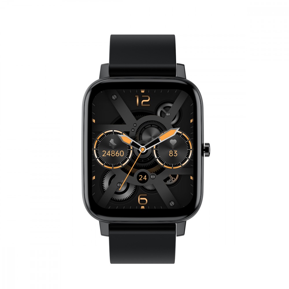 Išmanusis laikrodis maxcom smartwatch fit fw55 aurum pro black – 5908235977102