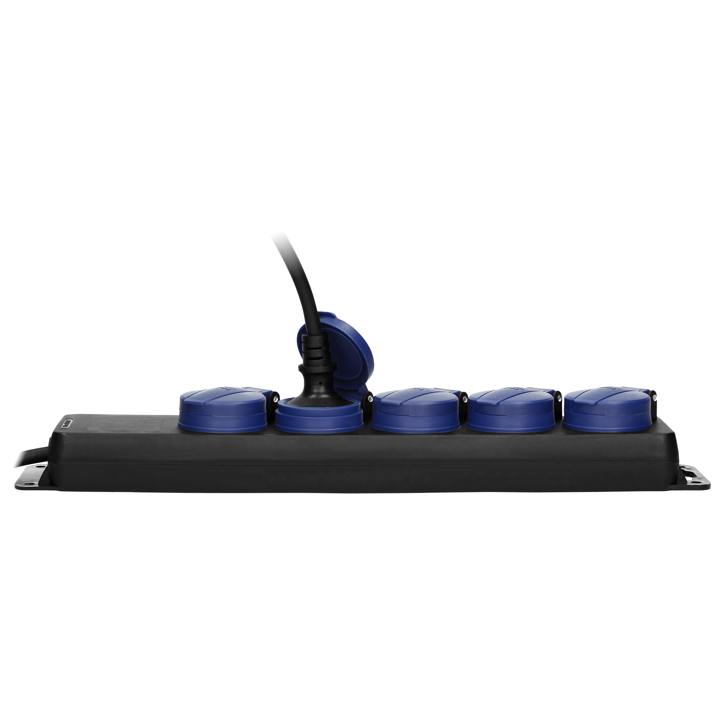 Prailginimo kabelis ip44 5x2p+z guminis kabelis or-ae-13193(gs)/3m schuko, czarny