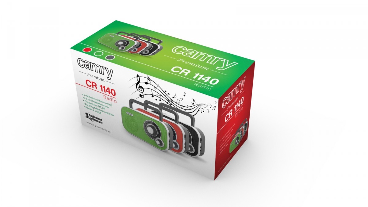 Radijo imtuvas Camry CR 1140 Black