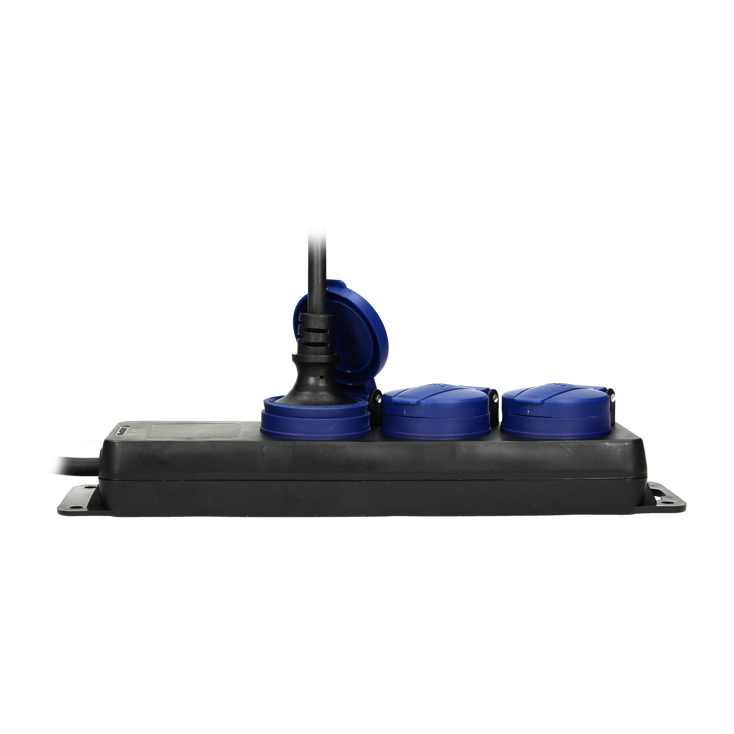 Prailginimo kabelis ip44 3x2p+z guminis kabelis or-ae-13158(gs)/5m schuko