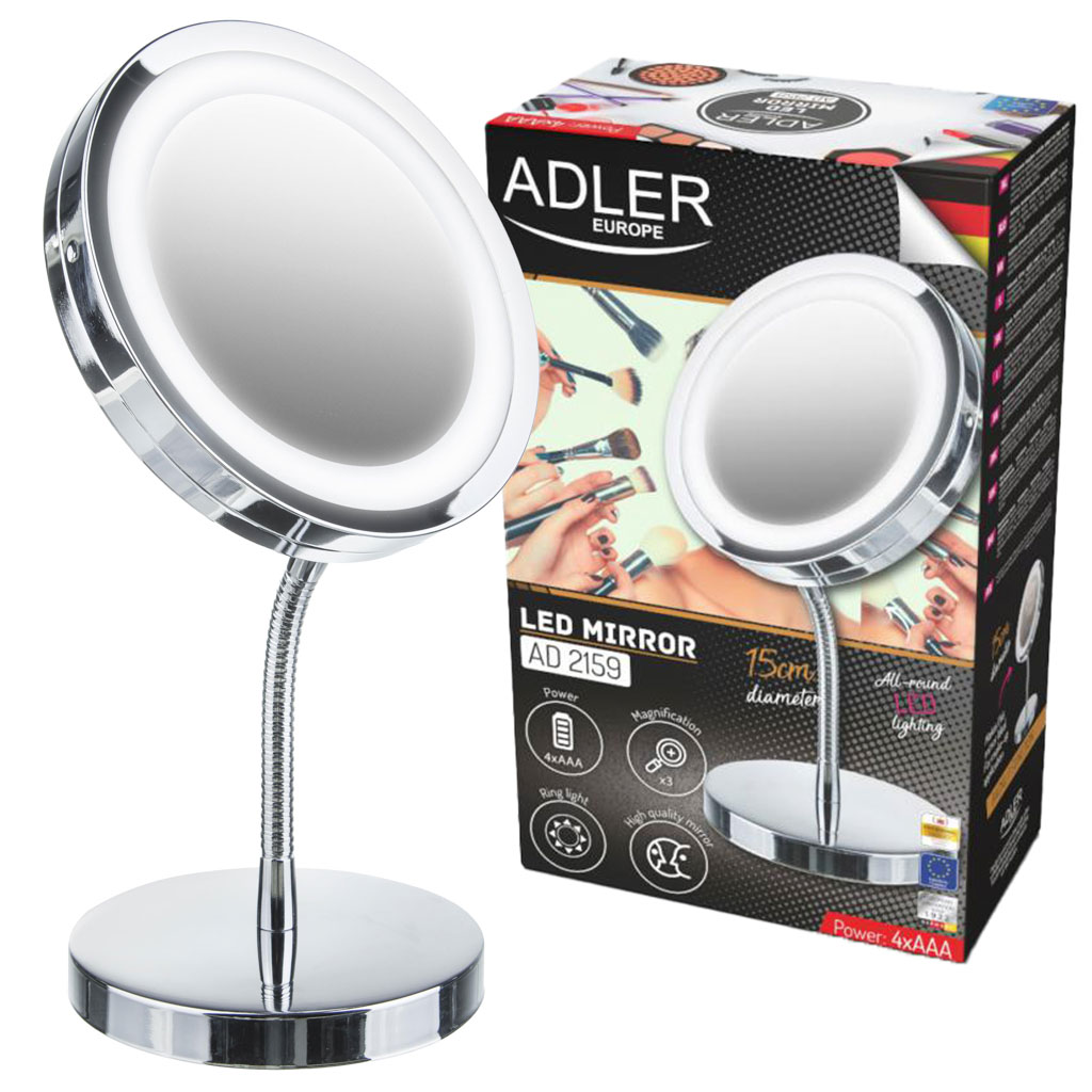 Kosmetinis veidrodis su LED apšvietimu Adler AD 2159