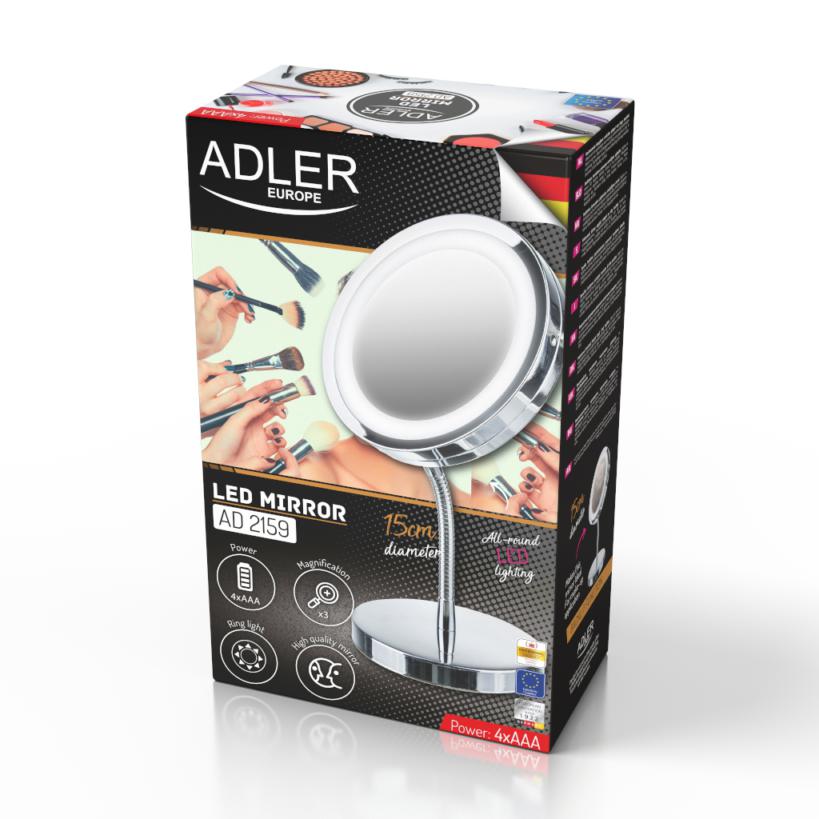 Kosmetinis veidrodis su LED apšvietimu Adler AD 2159
