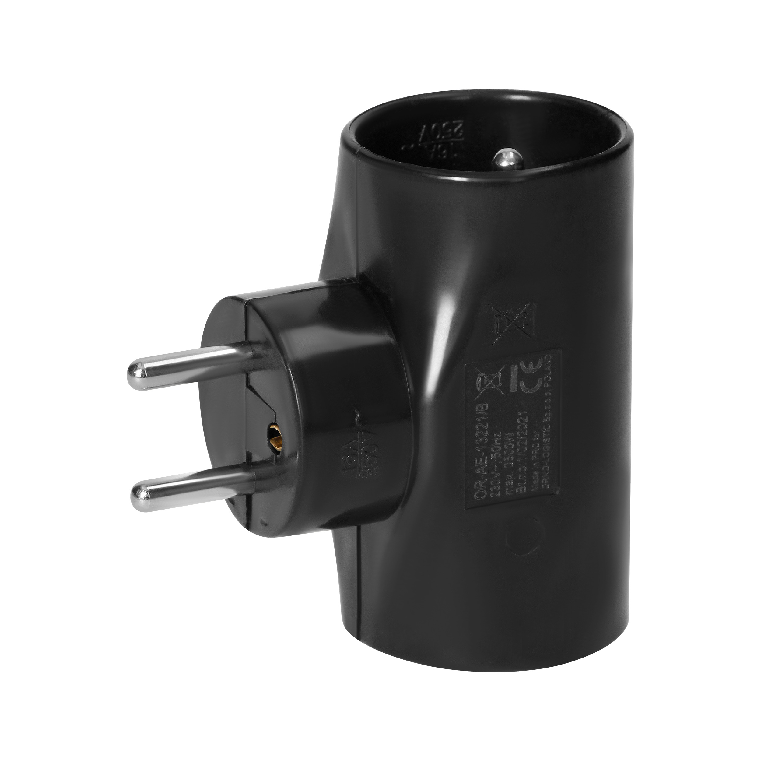 Trijų lizdų elektros kištukų adapteris