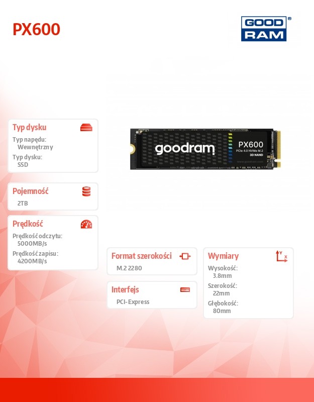 Ssd vidinis kietasis diskas goodram ssdpr-px600-2k0-80