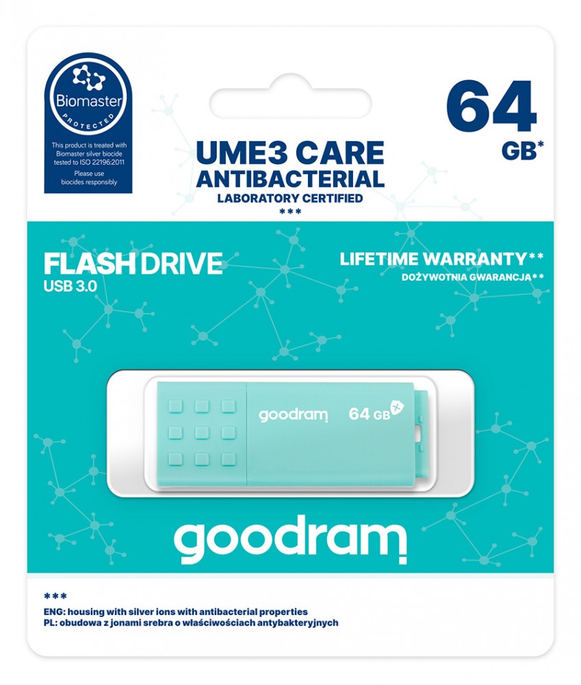 USB laikmena GoodRam UME3 64GB USB 3.0