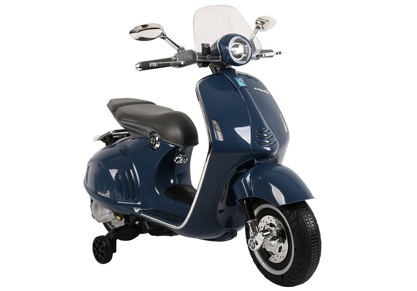 Elektrinis motoroleris vaikams vespa gts 300, mėlynas