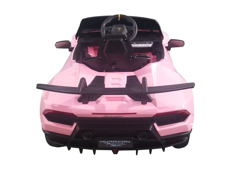 Vienvietis elektromobilis vaikams lamborghini huracan, rožinis