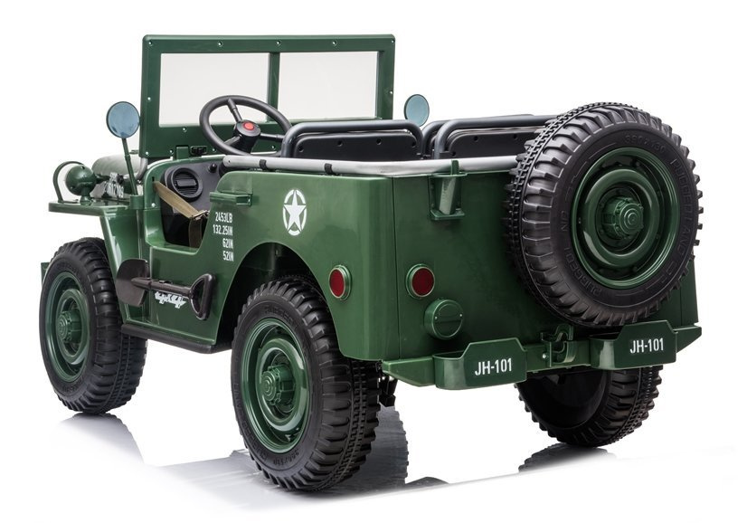 Elektromobilis vaikams jeep jh101, žalias