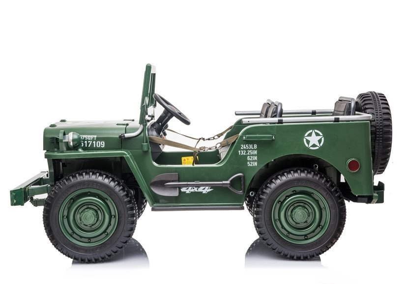 Elektromobilis vaikams jeep jh101, žalias