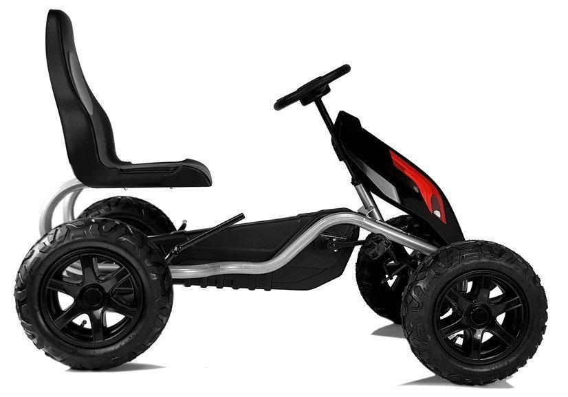 Gokartas su pedalais b012, juodas