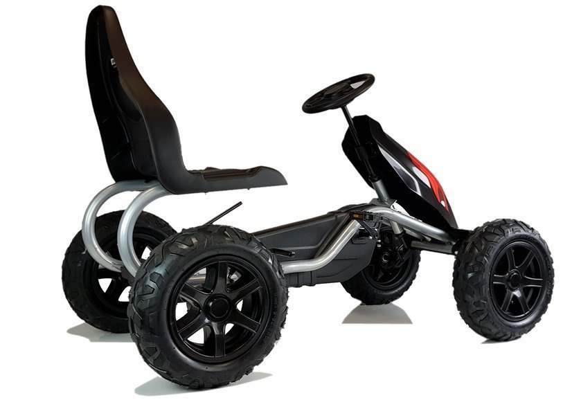 Gokartas su pedalais b012, juodas