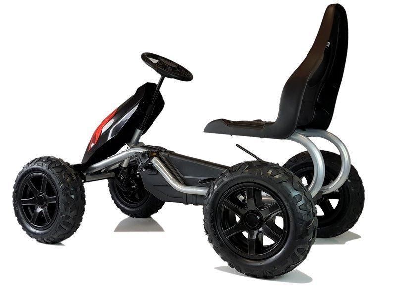 Gokartas su pedalais b012, juodas