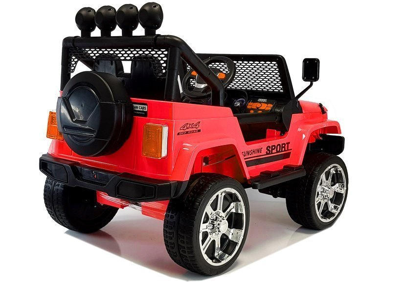 Elektromobilis vaikams jeep s2388, raudonas, 3 m.+