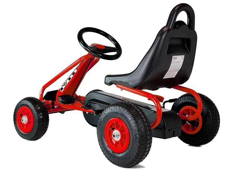 Pedalinis kartingas raudonas