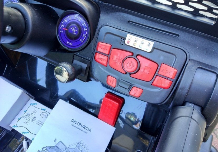 Elektrinis visureigis vaikams jeep s2388, juodas
