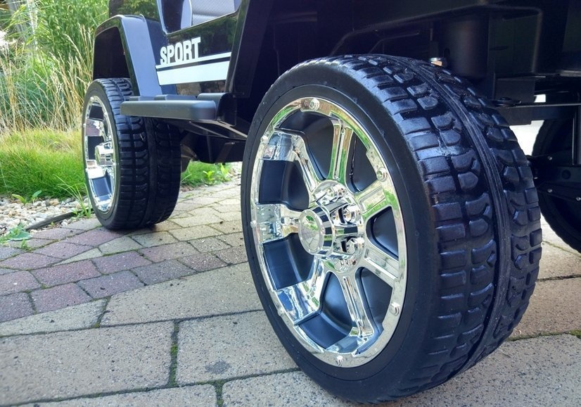 Elektrinis visureigis vaikams jeep s2388, juodas